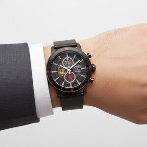 NWT Authentic Citizen Darth Vader Chronograph Black Dial Men's Watch